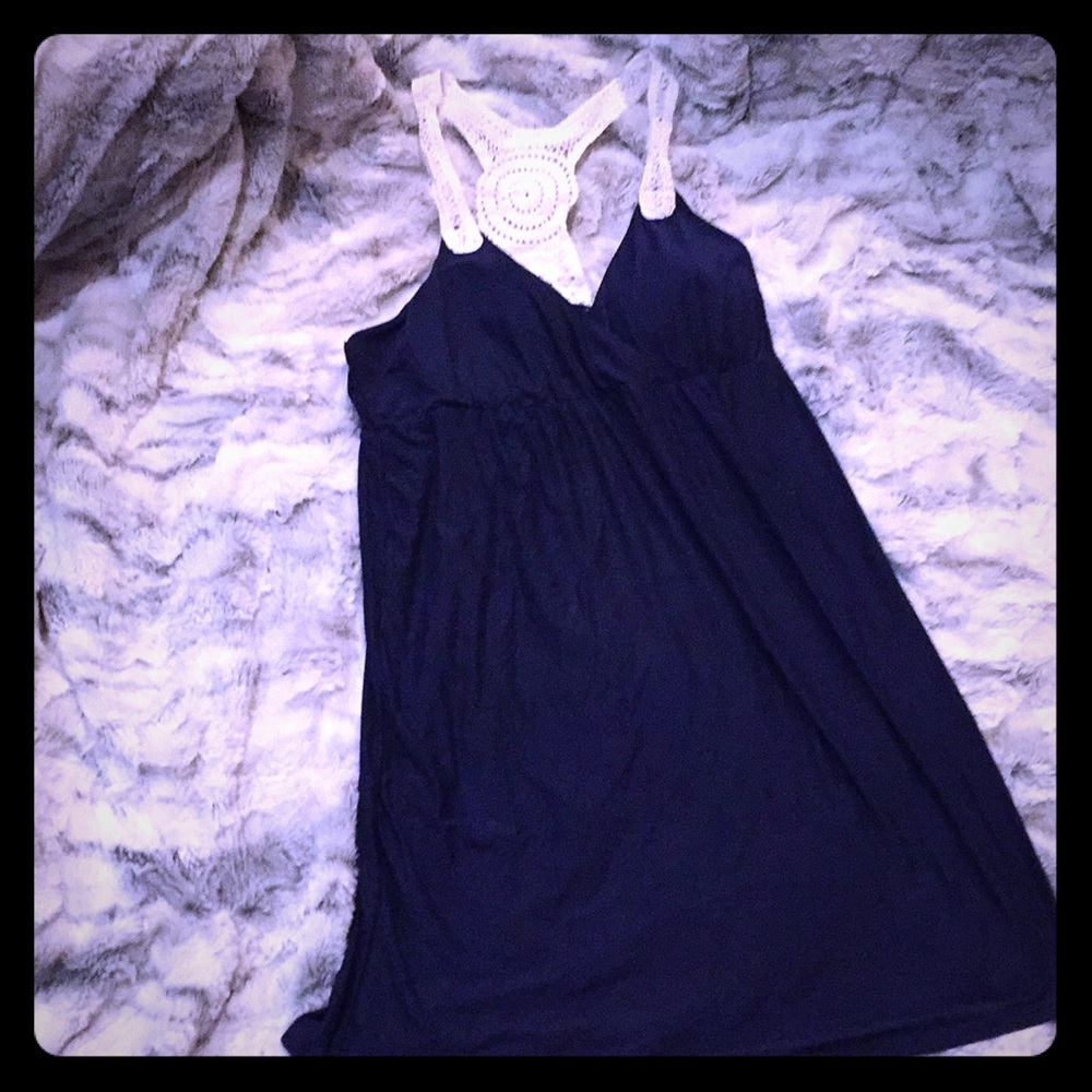 A  nice navy dark blue dress